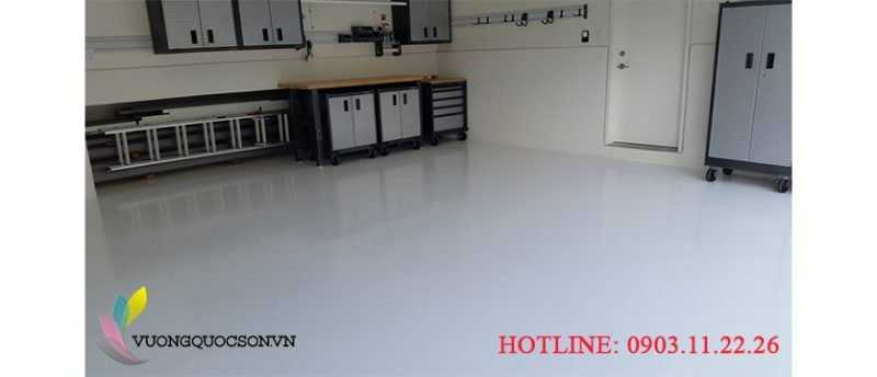 Quy trình thi công sơn Epoxy chống trơn trượt