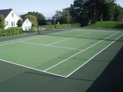 Thi công sơn sân tennis Hà Nội