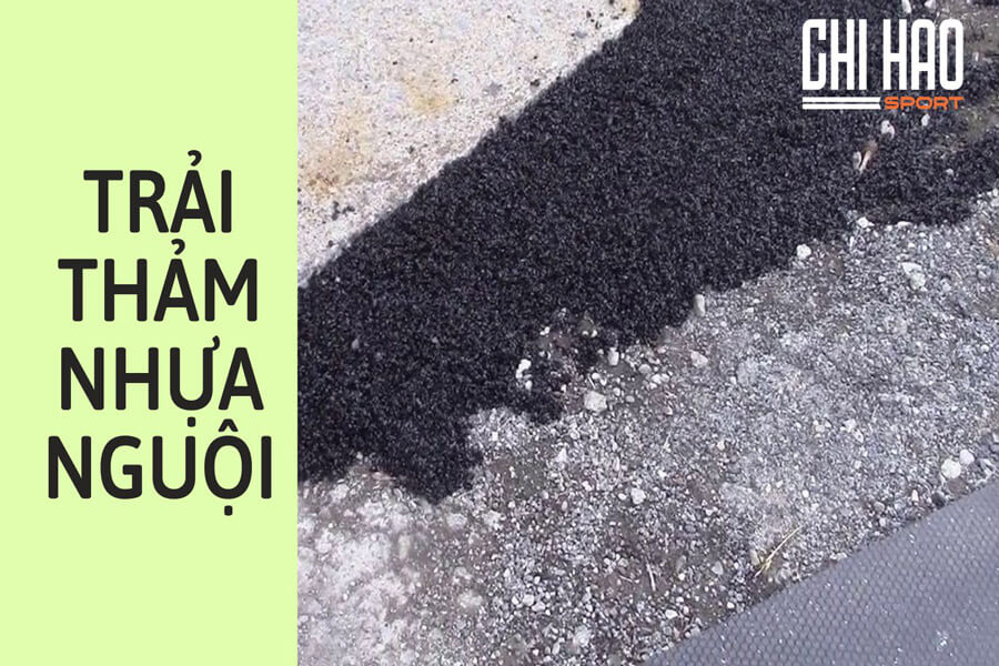 Thi Công Trải Thảm Nhựa Nguội Asphalt Sân Bóng Rổ