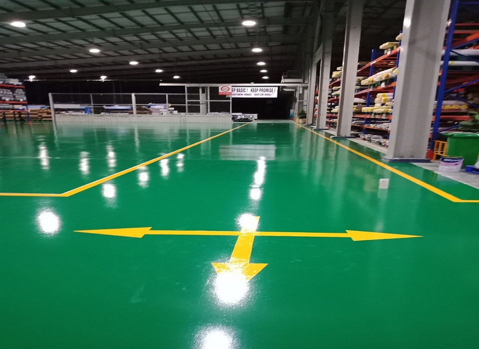 Sơn Epoxy Sàn Nhà Xưởng