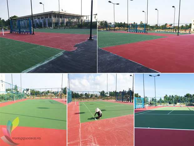 Thi Công Sơn Lót Tennis Terraco Flexipave Primer