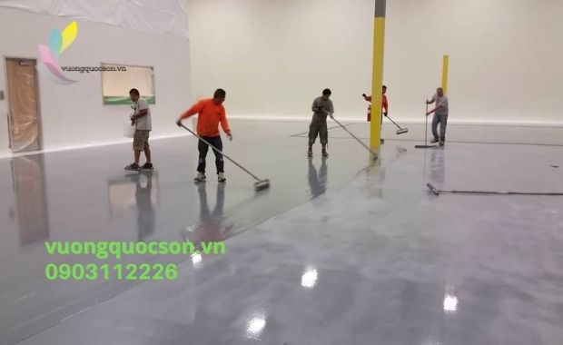 Thi công lớp sơn Epoxy