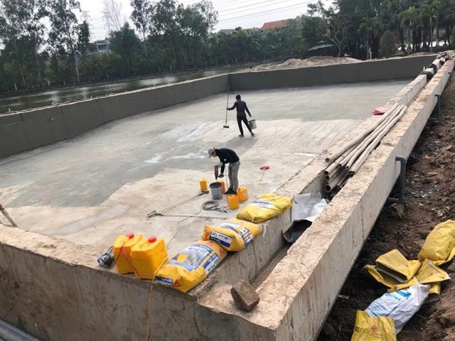 chống thấm bể bơi ngoài trời