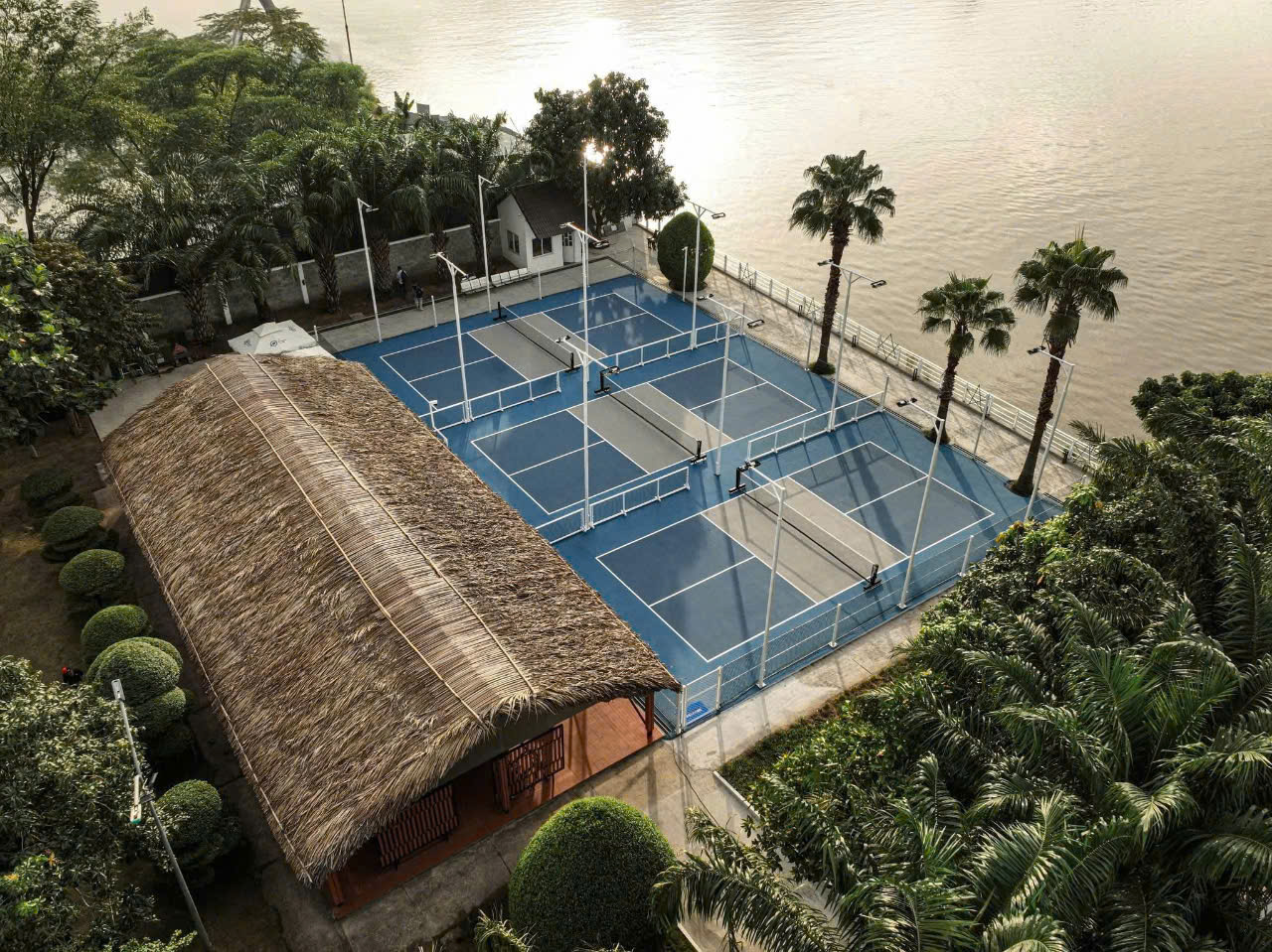 thi công sân pickleball chuyên nghiệp, trọn gói, uy tín