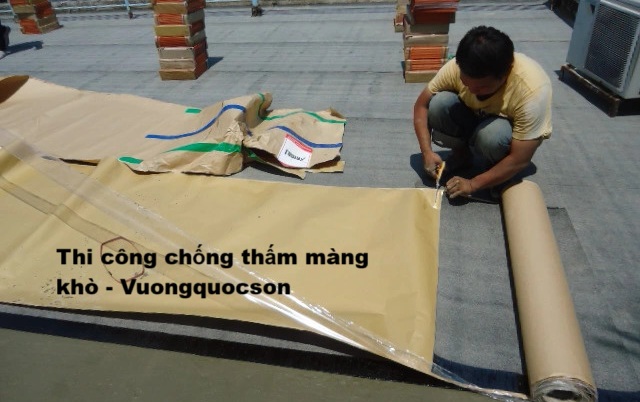 phương pháp thi công chống thấm màng khò
