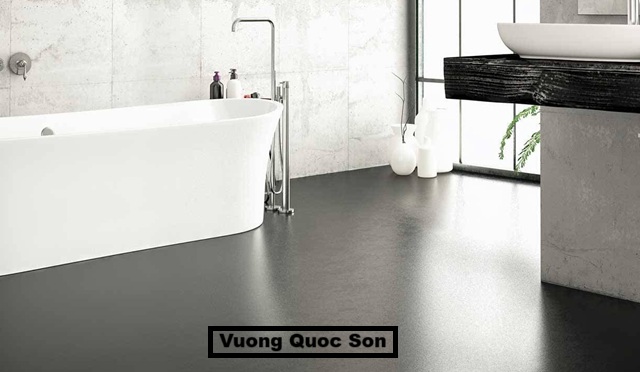 ứng dụng sàn bê tông mài cho phòng tắm