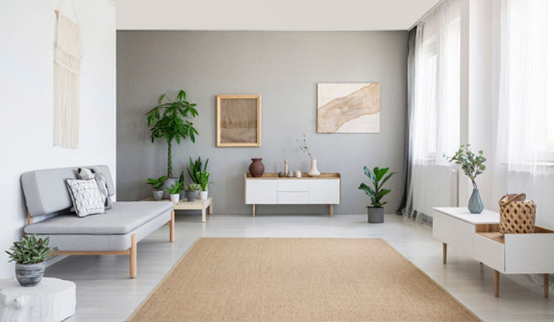 Cách phối tranh với tường ghi, xám nhạt